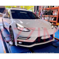 Model 3 gari mbele bumper uso wa mbele bumper